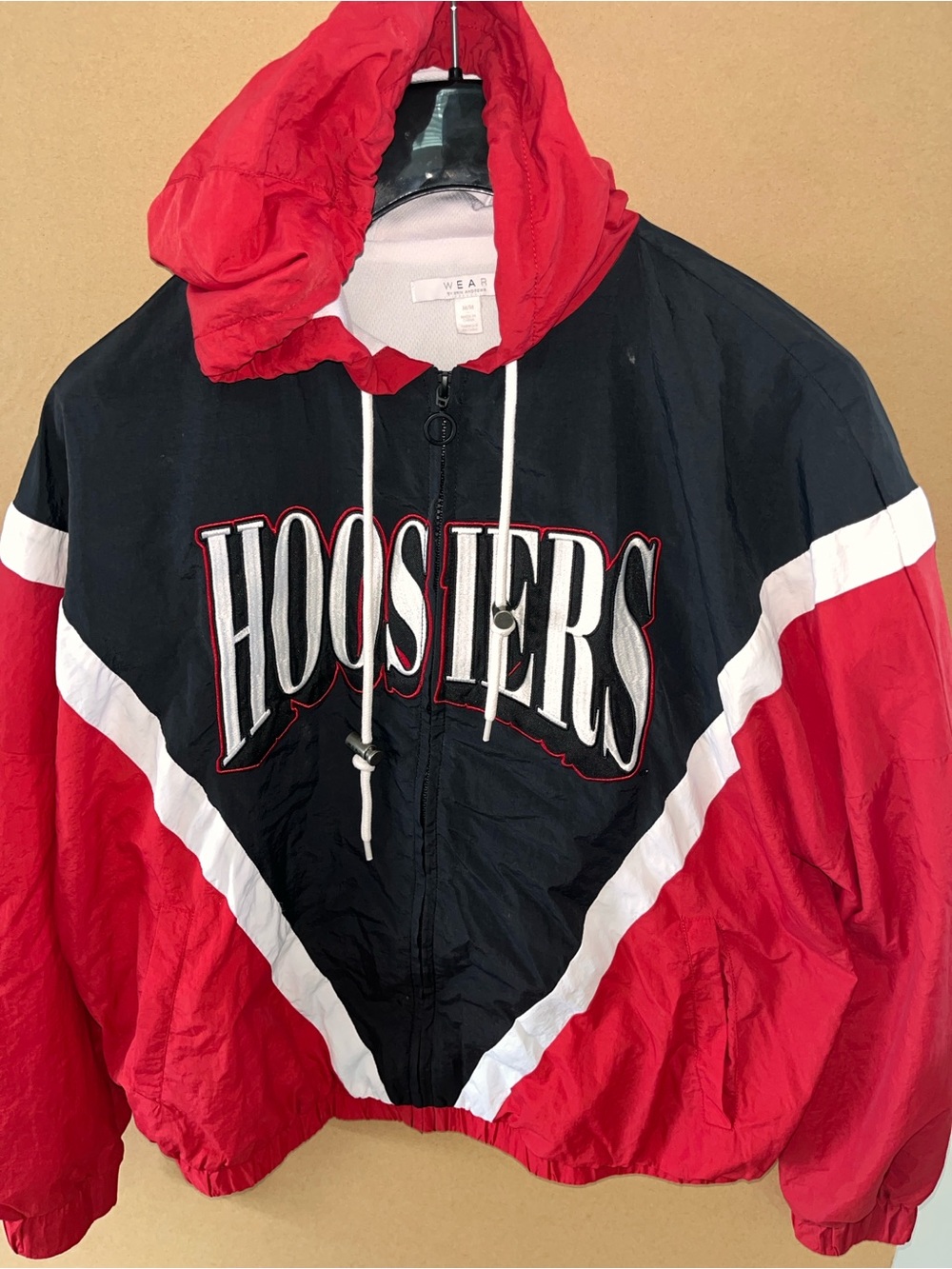 WEAR by Erin Andrews Indiana Hoosiers Jacket Womens Medium IU Full Zip Hood Mint